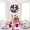 Summer Patriotic Independence Day Wreath – 20” Handmade Red, White & Blue Hydrangea Wreath for Flag Day, Memorial Day, and 4th of July Front Door, Home, Office, or Wall Décor